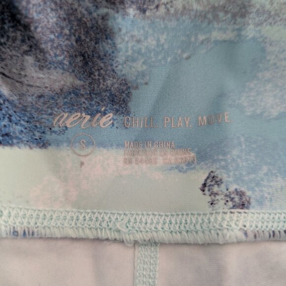 aerie leggings blue pattern size small - Picture 9 of 12